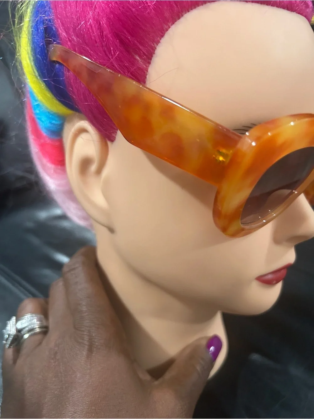 Retro Cat-Eye Sunglasses in Amber Tortoise - Women Accessories